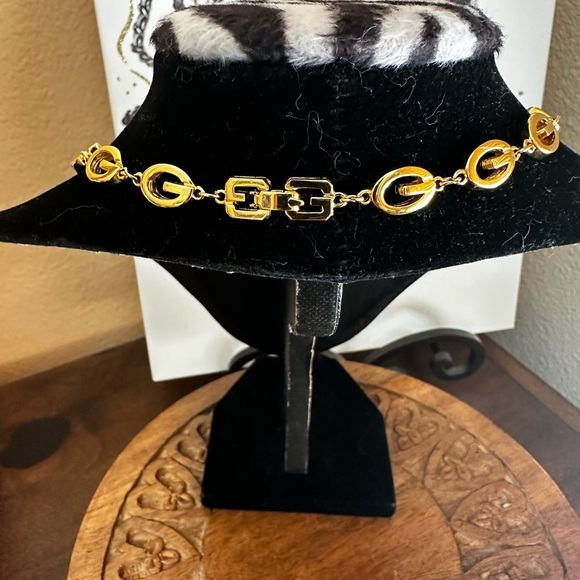 Givenchy Gold-Tone Logo Chain Necklace 15” - Picture 2 of 4